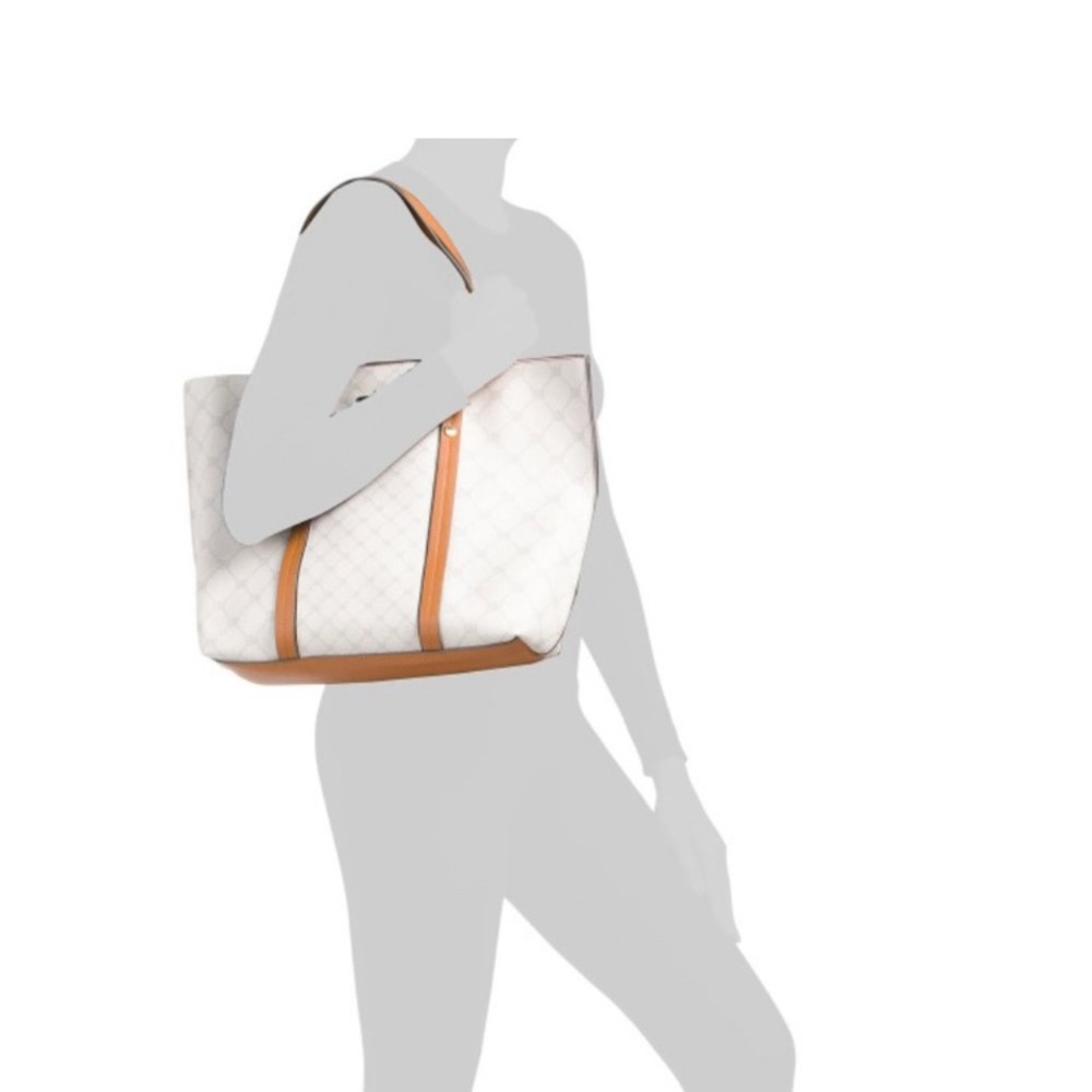 Steve Madden Tote Purse with Crossbody Bag 2pc Set | Cream Beige Logo | NWT - Picture 2 of 9